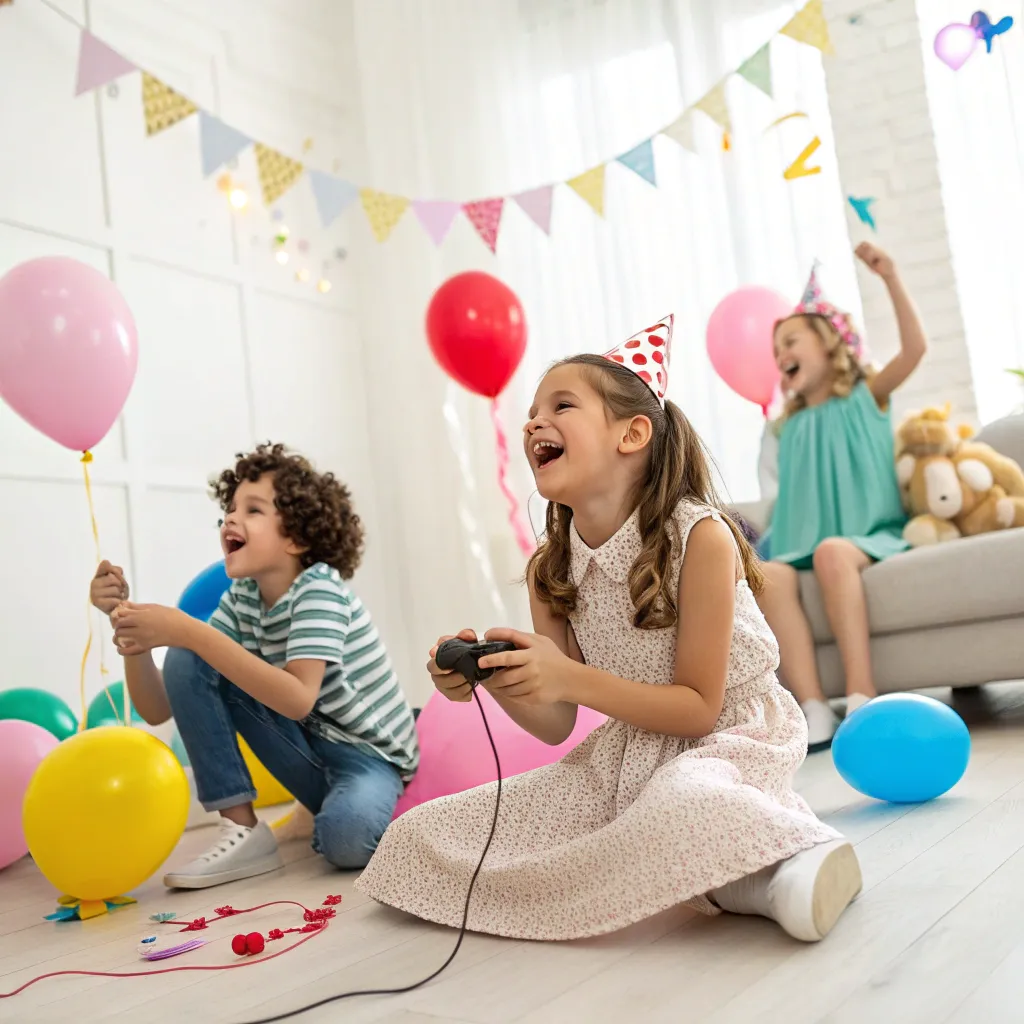 Children having fun at a party